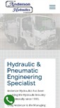 Mobile Screenshot of andersonhydraulics.com.au